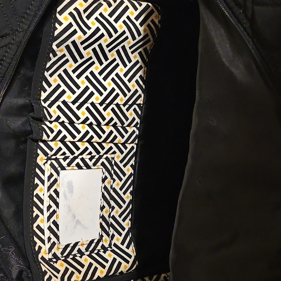 Vera Bradley Black Quilted Backpack - Picture 2 of 3